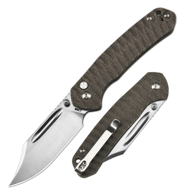 Trivisa Dragonfly-GM JM03-GM-14 Folding Knife Green Micarta Handle