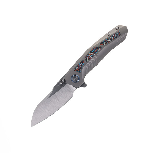 Remette Knives RT-Kestrel Knife Titanium Handle Timascus Inlay