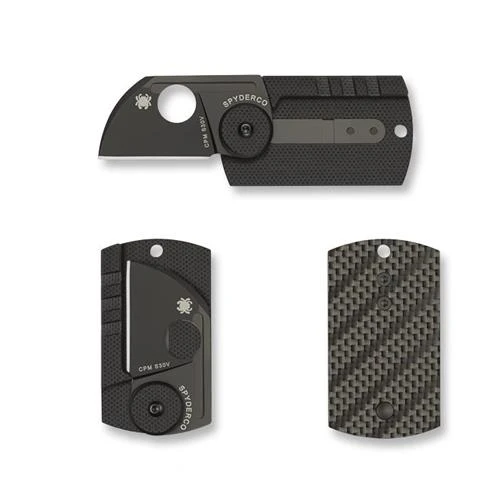 Spyderco DOGtag S30V Blade Knife Carbon Fiber Serge Panchenko