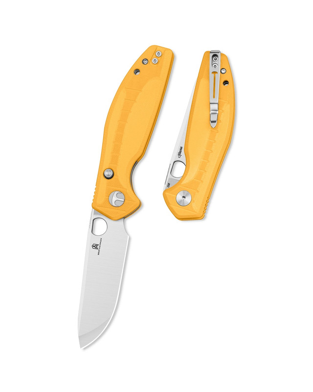 Bestechman Angry Owl Folding Knife Aqua G10 Handle D2 Plain