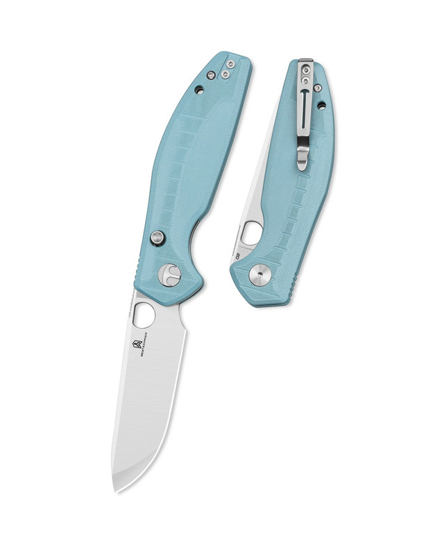 Bestechman Angry Owl Folding Knife Brown G10 Handle D2 Plain Satin