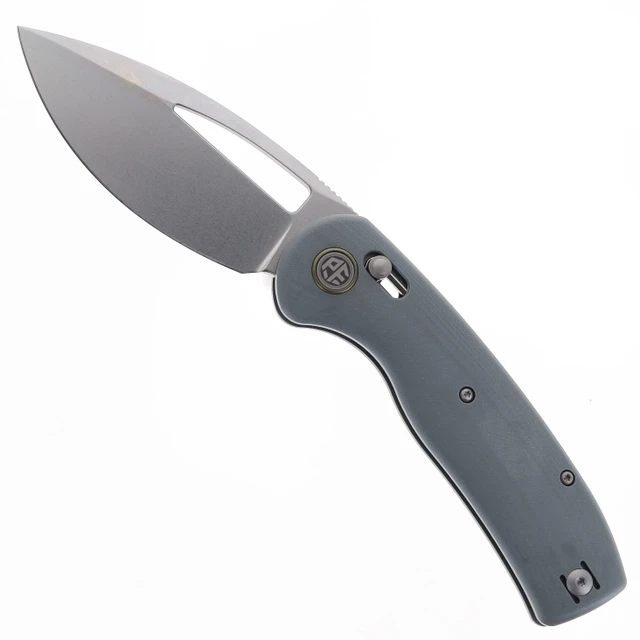 TwoSun Button Lock Folding Knife Titanium/Carbon Fiber Handle M390