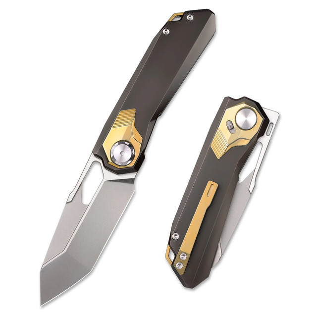 Remette Peregrine Falcon Folding Knife Bronze Handle with