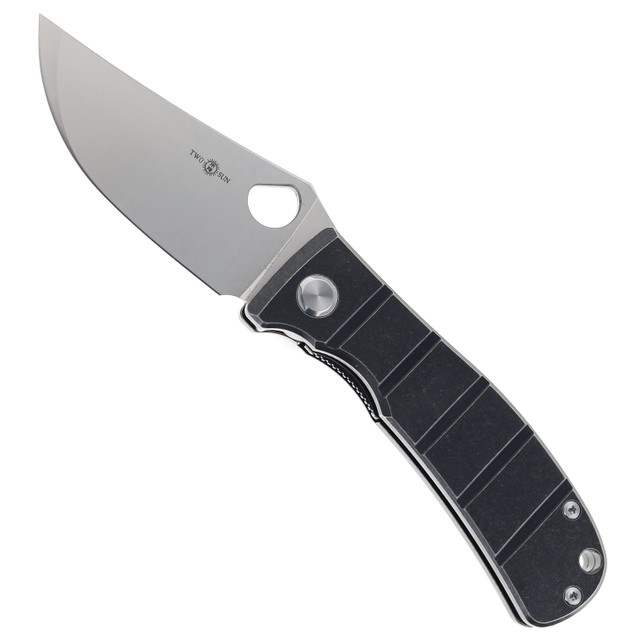 TwoSun TS506 Flipper Pocket Knife David Chen Design Black/Green