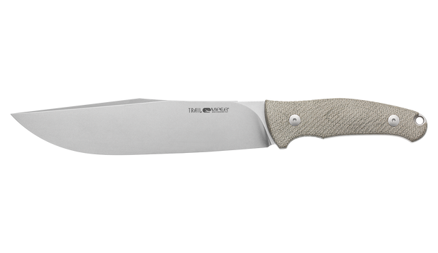 Viper Ranger Fixed Blade N690 Stonewashed Blade Green Micarta