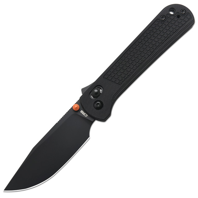 ユウ Demko Knives Razor Shark Orange GRN Handle Utility Knife - White