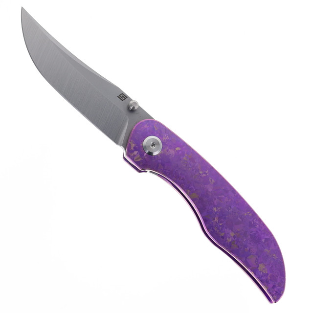 Tuya Vortex Model 2 Folding Knife M390 Satin Crystallized Titanium