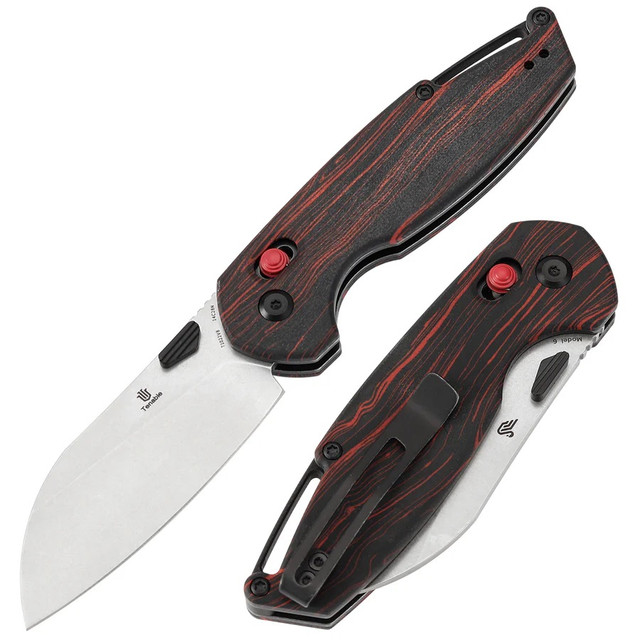 Spyderco Supreme Bug Key Chain Size Folding Knife Red Aluminum