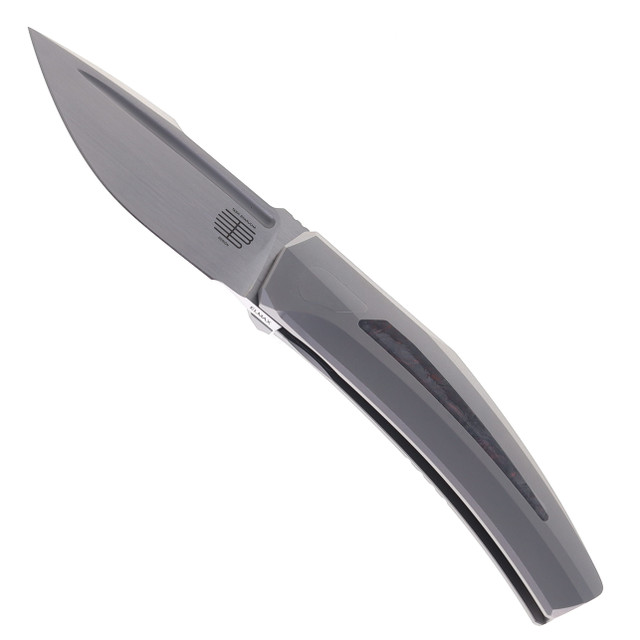 ！ Steel Addiction Knives Small Krypton Kickstop Black Titanium