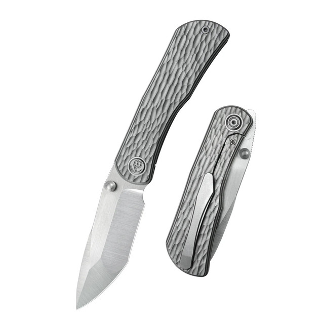 KB Knives Venom Folding Knife Purple Ano Crystallized Titanium