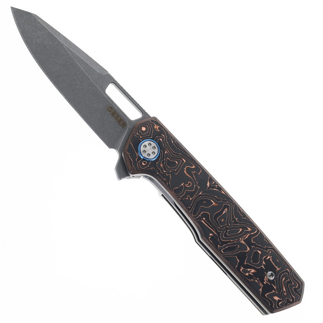 Mechforce Barker Collab Hokkaido Folding Knife Bolster Lock