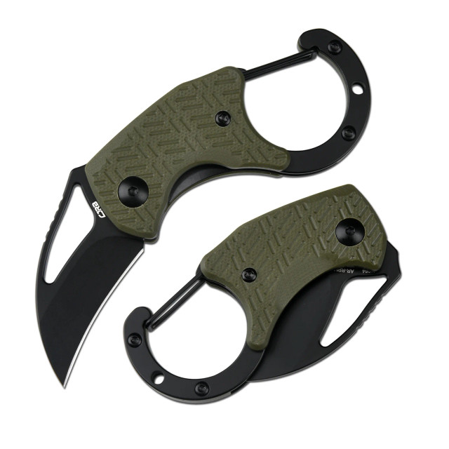 CJRB Anansi Black AR-RPM9 Steel Blade Blue G10 Handle Folding