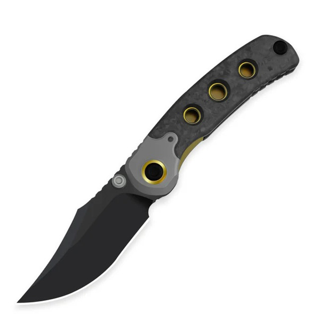 Kizer Pioneer Folding Knife Blue Canyon/Titanium Handle S35VN