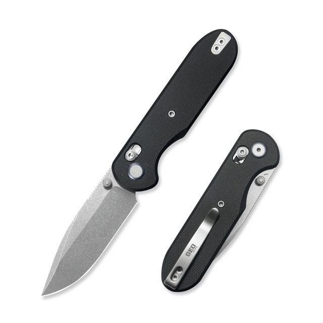 Geo Ethereal Cutter Folding Knife Black Carbon Fiber Handle M390