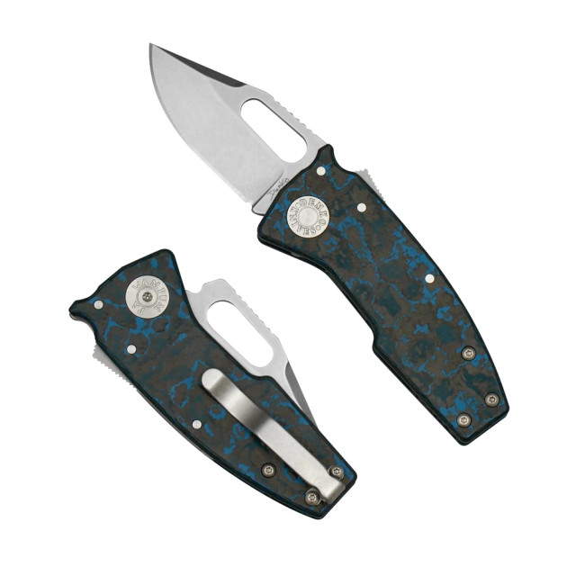 Demko Nano Shark Folding Knife Arctic Storm Fat Carbon Handle 20CV