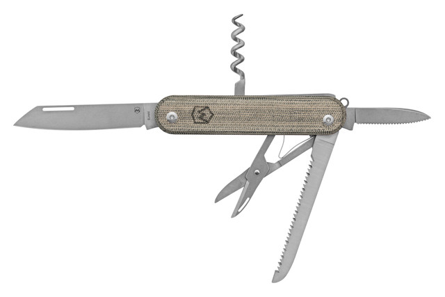 全部セット Mercury Knives Duca 5 Multi Tool Natural Canvas Micarta A420
