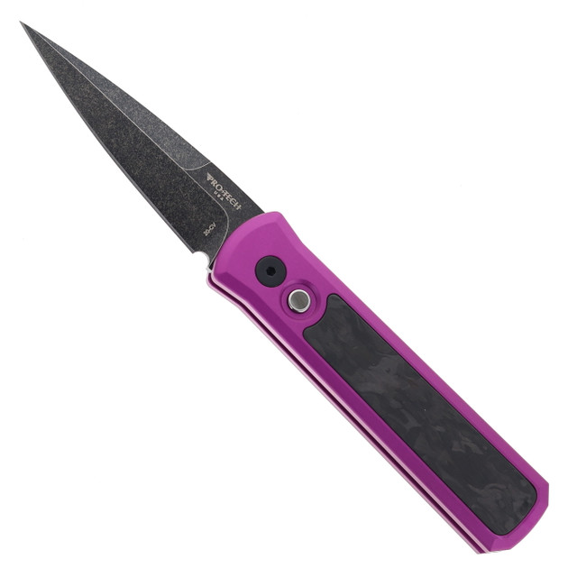 Pro-Tech Godson Automatic Green Aluminum Handle DLC Washed 154cm
