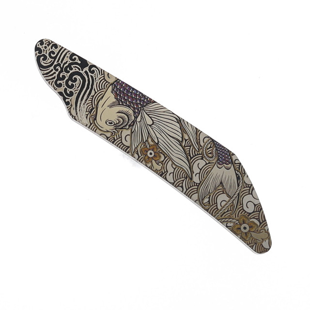 Meteor Knives Ghost Snake Titanium Inlay for Kazan Knife - White