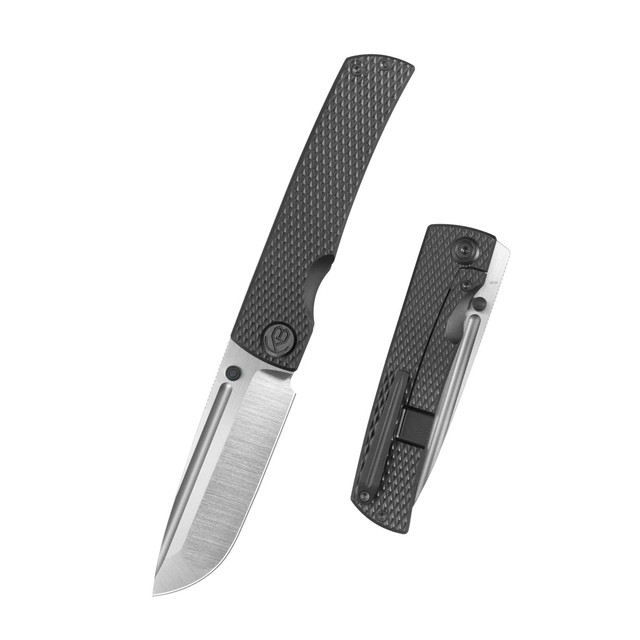 KB Mosquito Folding Knife Flame Titanium Handle M390 Plain Belt