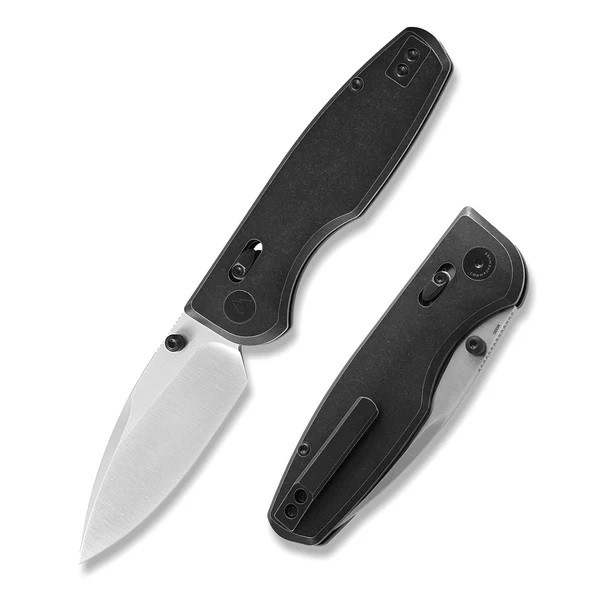 CMB Predator V4 Folding Knife Black Titanium Handle M390 Plain