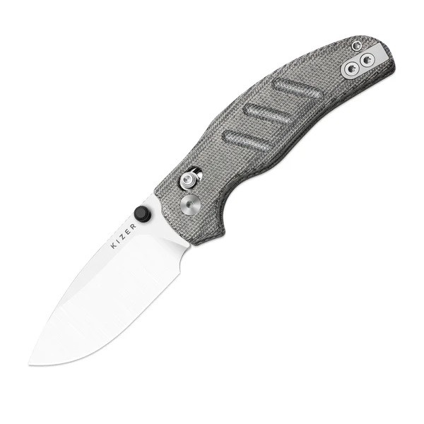 Kizer C01C 2.9 CD Folding Knife Black Norplex UltreX Micarta