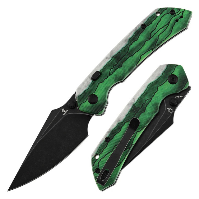 Tenable Fenrir Folding Knife Jade G10/Pocket Monster Handle D2