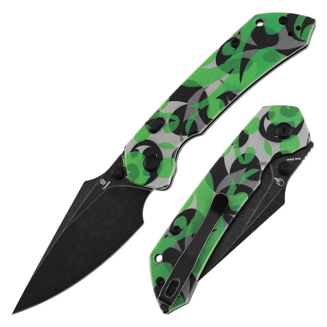 Tenable Fenrir Folding Knife Jade G10/Multicolor Camouflage Handle