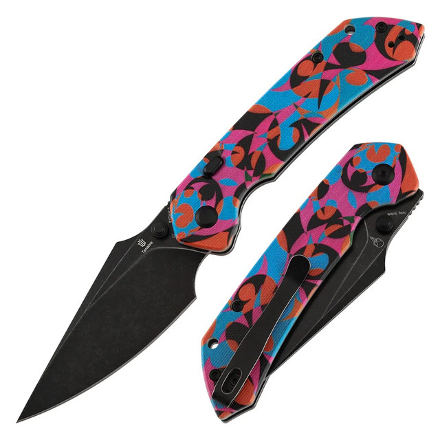 Tenable Fenrir Folding Knife Jade G10/Purple Undead Handle D2