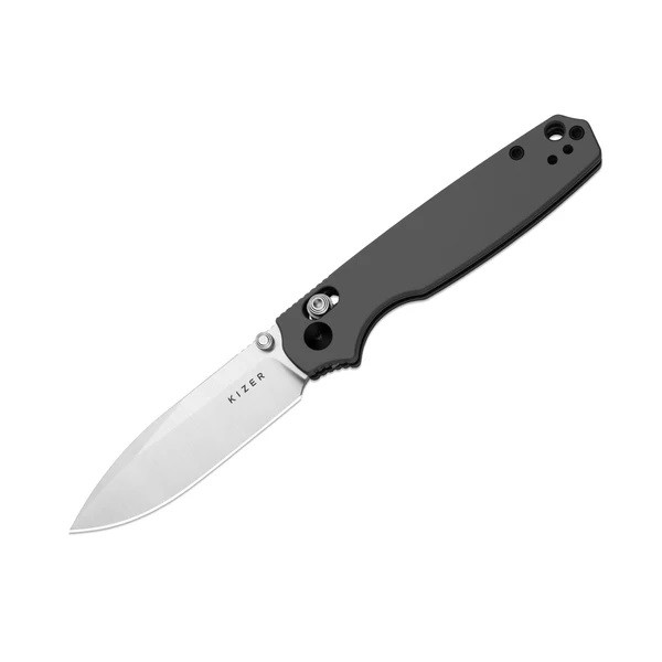 タイム Kizer Pokiman CS Folding Knife Tan Aluminum Handle AEB-L