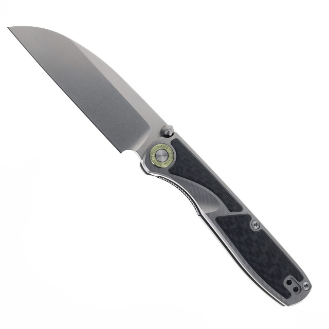 TwoSun Folding Knife Titanium/Carbon Fiber Handle 14C28N Plain