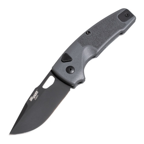 Hogue Knives Sig Auto Knife Grey GFN Handle Magnacut Clip Point