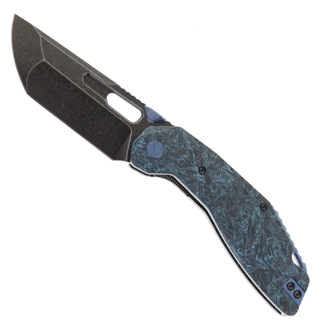 kitoo　3kg Ketuo Yakuza Folding Knife Purple Carbon Fiber Handle 154CM Plain
