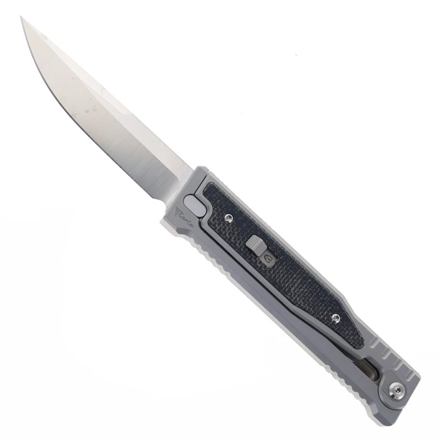 White Mountain Knives Sailfin Folding Knife Dark Gray Titanium