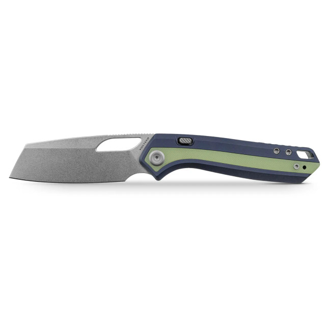 Vosteed Kroc 329 Folding Knife Olive Green Aluminum/Topographic