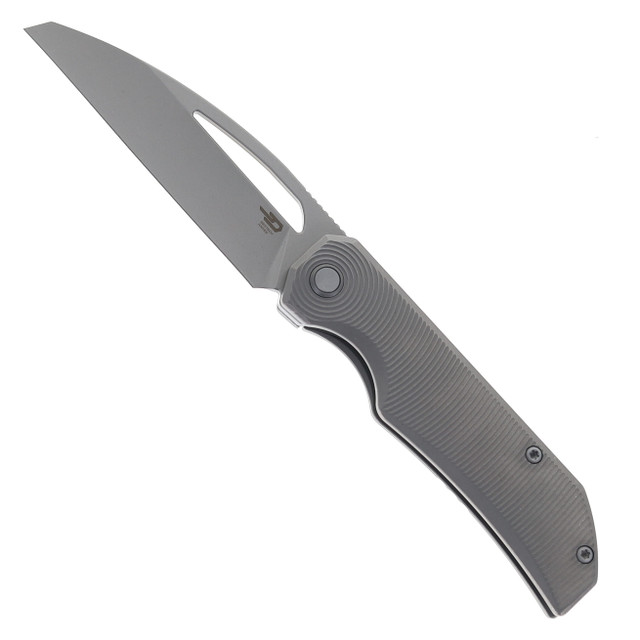 SixLeaf Folding Knife Zirconium Handle 10Cr15Mov Plain Edge SL-93