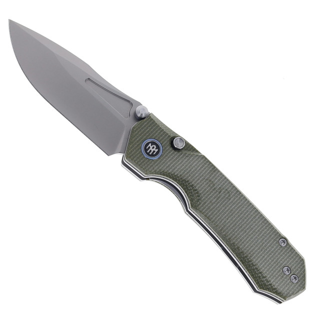 ヌル Remette Rhino Folding Knife CNC Machined Micarta Handle 14C28N