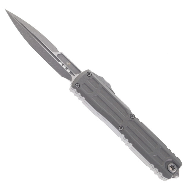 Microtech Stitch Automatic Knife Serrated M390 Stonewash Blade F/S