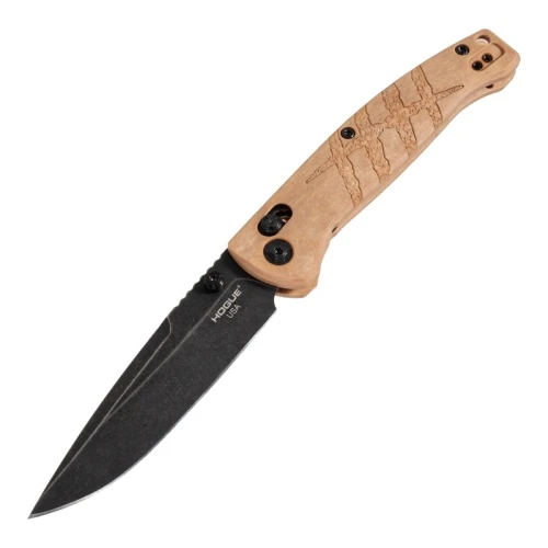 Hogue Mysto Folding Knife Maple Valley Richlite Handle Magnacut