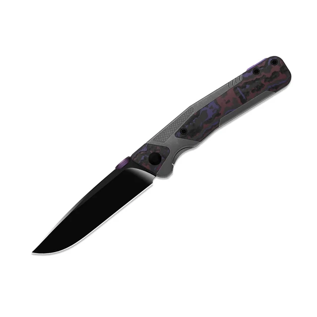 Spyderco Stretch XL Folding Knife Black FRN Handle VG-10 Partially