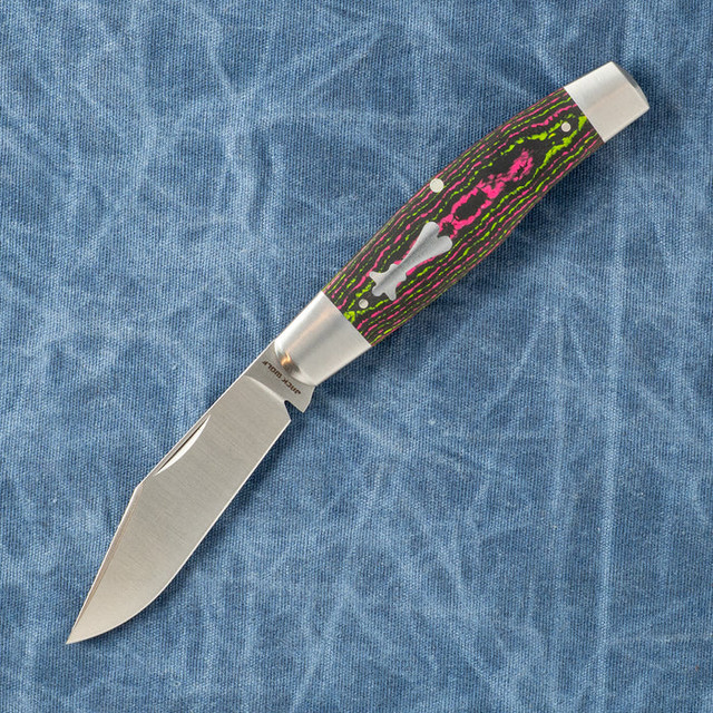 Jack Wolf Gunslinger Jack Folding Knife 80'S Camo Handle S90V