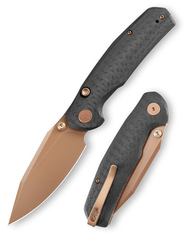 TRIVISA Koala Plus-CG Folding Knife Black Carbon Fiber/G10 Handle
