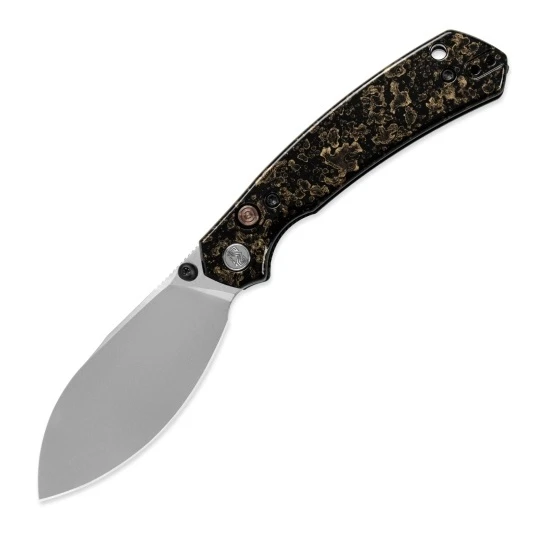 Ketuo Mini Griffin Folding Knife White G10 Handle Black 14c28n