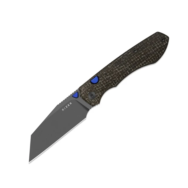 TwoSun Folding Knife Gray Titanium Handle M390 Plain Edge TS563-M390