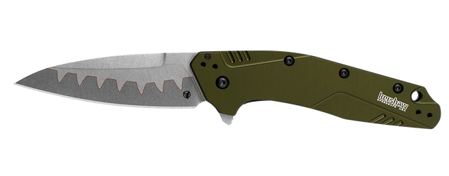 Kershaw Natrix XL Sub-Frame Lock Knife Copper Handle Plain D2 Edge