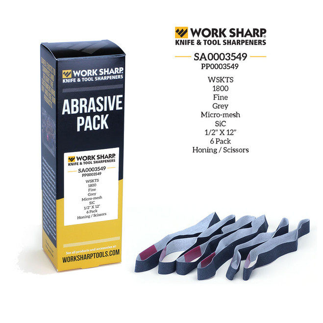 Work Sharp Diamond Abrasive Belt Kit 180 Coarse Grit 1500 Fine 