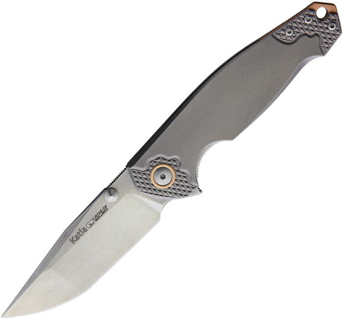 Viper Knives Katla Liner Lock Knife 3D Titanium Handle Plain M390 Blade V5982TI3D Viper Knives Katla Liner Lock Knife 3D Titanium Handle Plain M390 Blade V5982TI3D