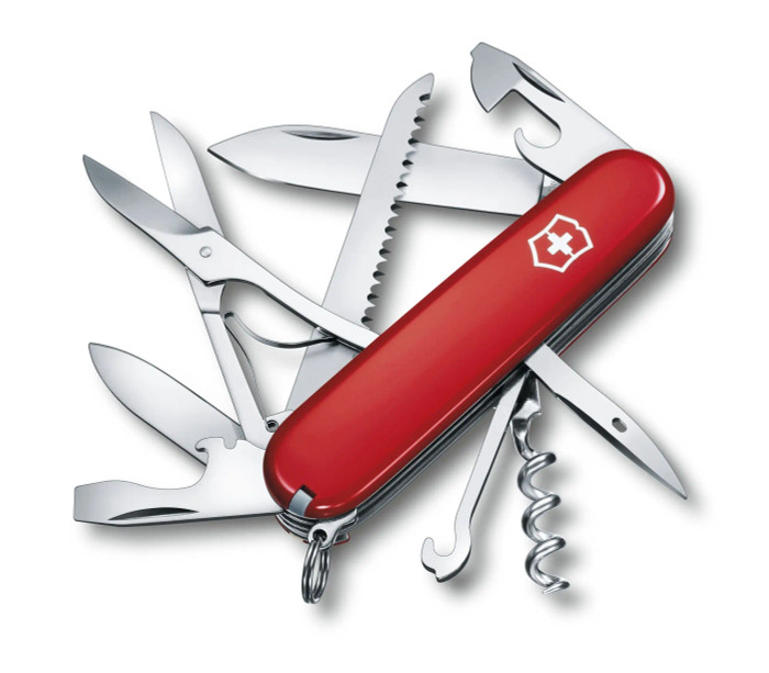 Victorinox Huntsman Folding Knife/Multi-Tool Red Handle VN1.3713-033-X1
