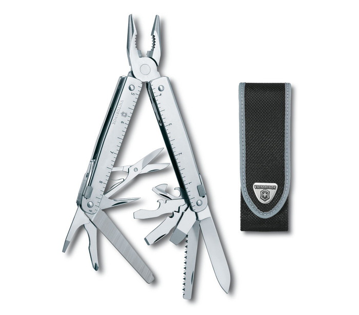 Victorinox Swiss Tool X Multi Tool Stainless Steel Nylon Pouch 3.0327