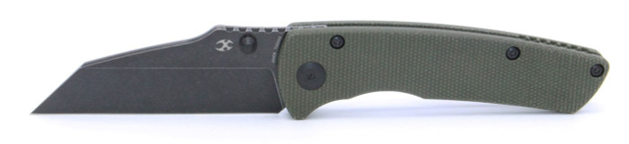 Kansept Main Street Folding Knife Green Micarta Handle 154CM Plain Edge T1015A2