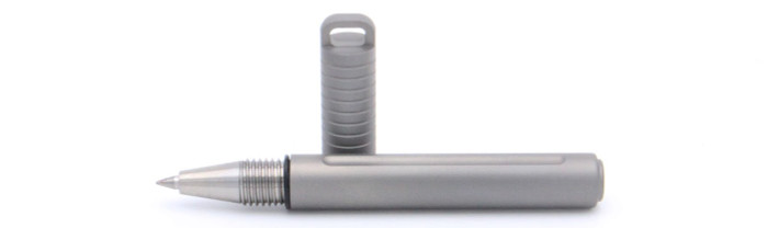 TwoSun Tactical Lock Key Ring Pen Titanium Alloy Body Black Ink TS-PEN-03-SAND